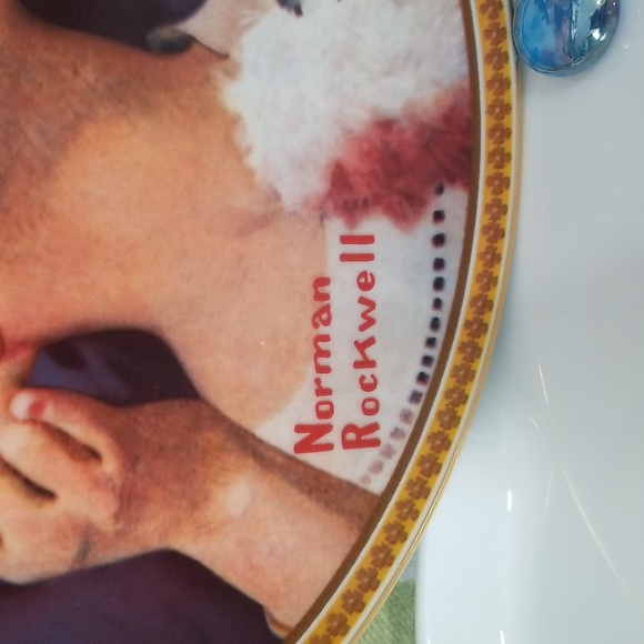 P4d-Knowles Norman Rockwell "Making Believe At The Mirror" LE Collector's Plate - Picture 2 of 7
